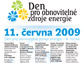 plakt na Den pro obnoviteln zdroje energie 2009